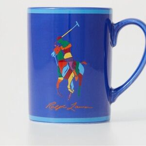 Ralph Lauren Blue Color Block Mug